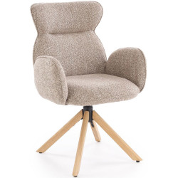 Scaun Halmar K585 (Dark Beige/Natural Oak) Thumb