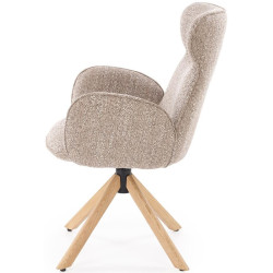 Scaun Halmar K585 (Dark Beige/Natural Oak) Thumb