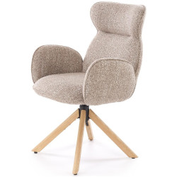 Scaun Halmar K585 (Dark Beige/Natural Oak) Thumb