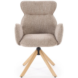 Scaun Halmar K585 (Dark Beige/Natural Oak) Thumb