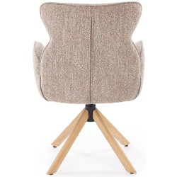 Scaun Halmar K585 (Dark Beige/Natural Oak) Thumb