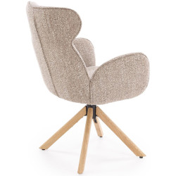 Scaun Halmar K585 (Dark Beige/Natural Oak) Thumb