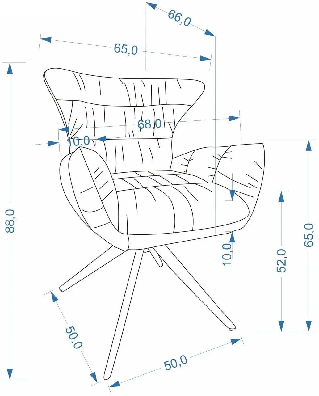 Стул Halmar K595 (Grey) - 10
