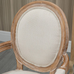 Scaun Homcom 835-669 (Natural/Cream White) Thumb