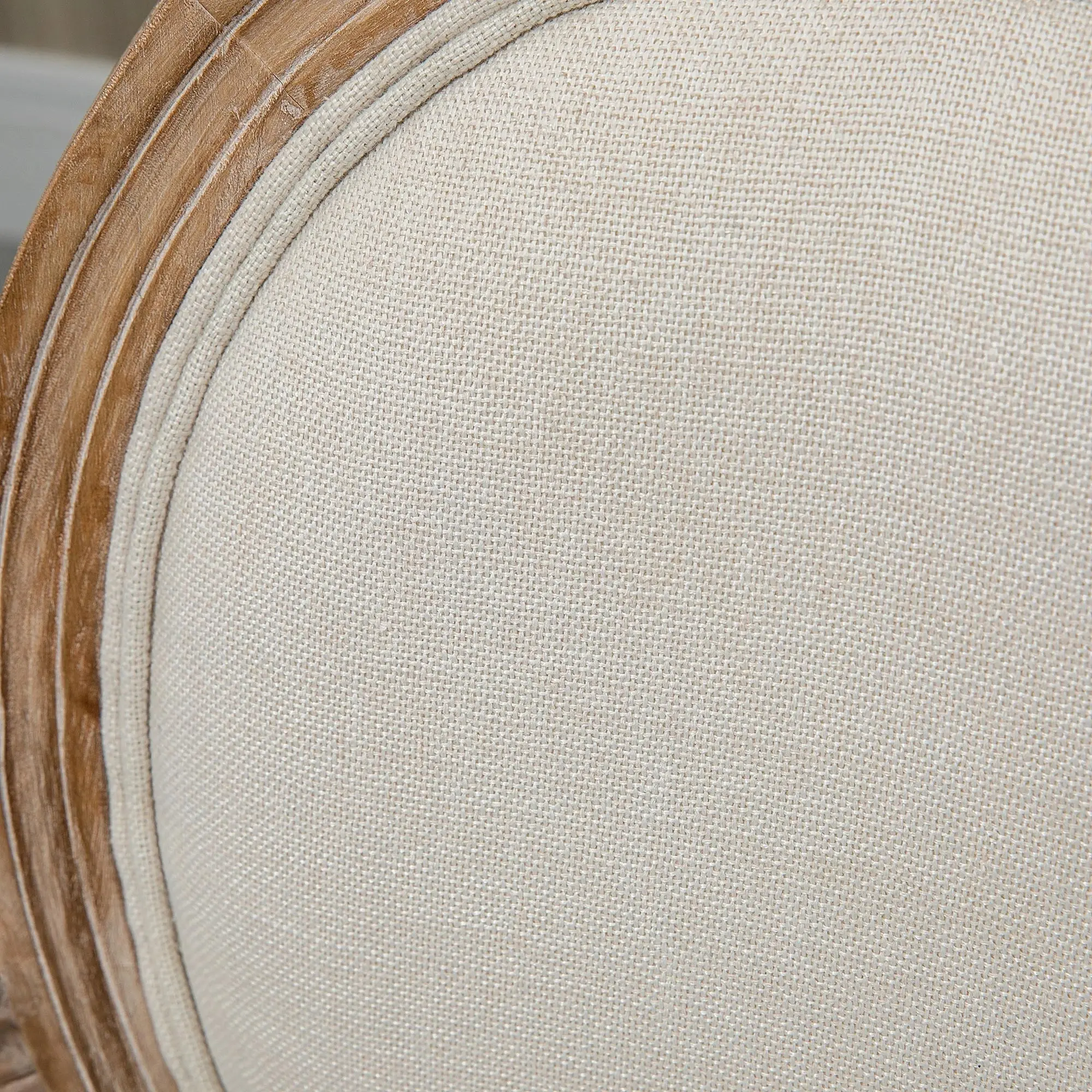 Scaun Homcom 835-669 (Natural/Cream White) - 7