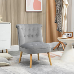 Стул Homcom 839-618V00GY (Grey/Wood) Thumb
