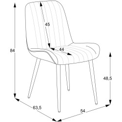 Стул Magnusplus Versa Anka 23 (Dark Blue/Dark Grey) Thumb