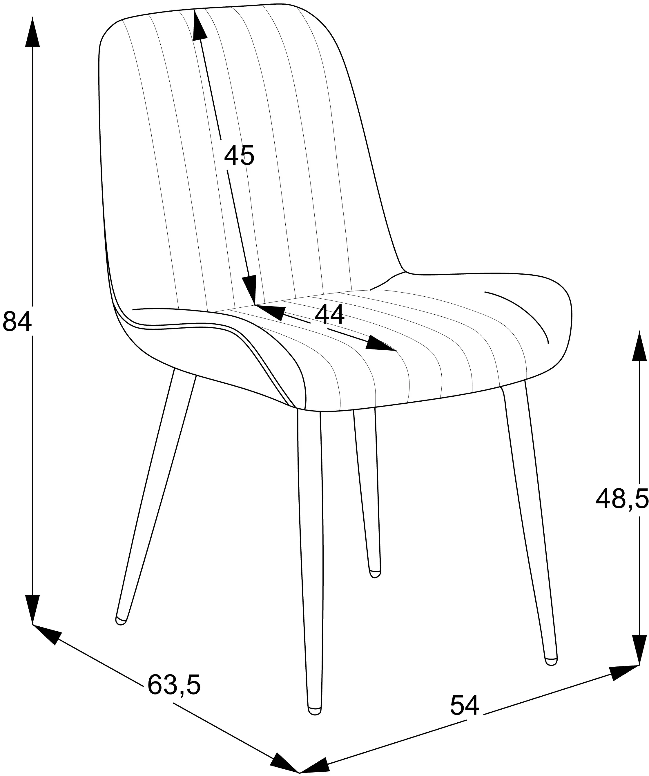 Стул Magnusplus Versa Anka 23 (Dark Blue/Dark Grey)