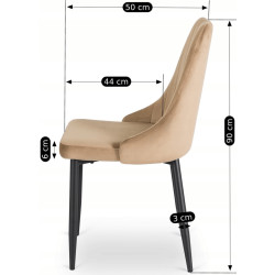Стул Mebel Elite Bari (Beige) Thumb