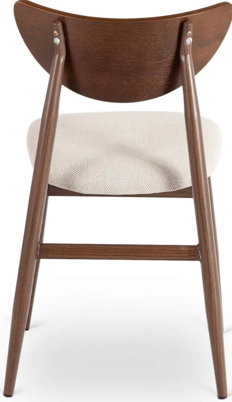 Scaun Mebel Elite Braga (Beige/Walnut) - 3