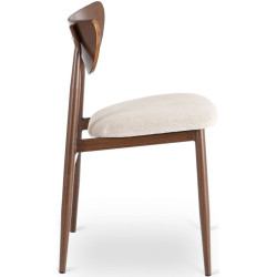 Scaun Mebel Elite Braga (Beige/Walnut) Thumb