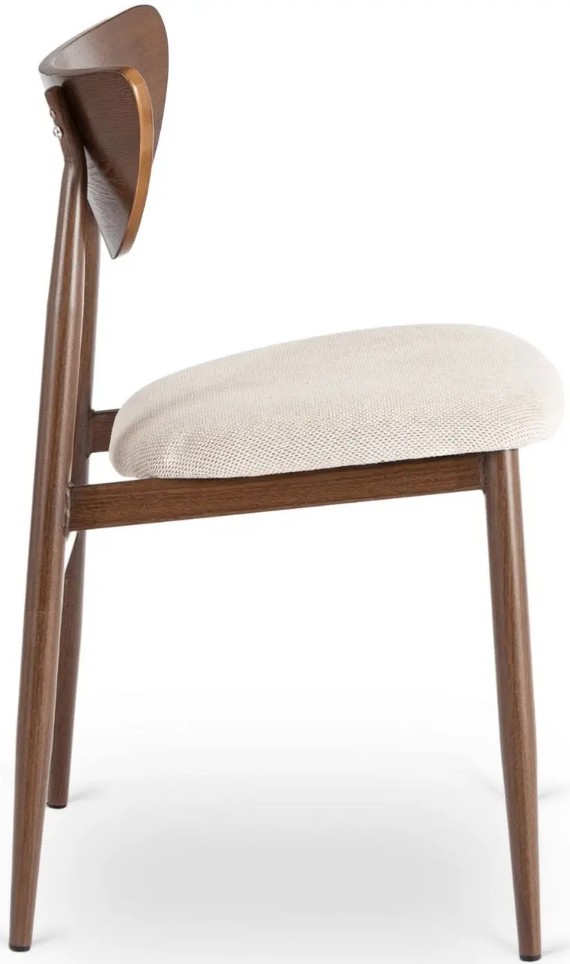 Scaun Mebel Elite Braga (Beige/Walnut) - 4