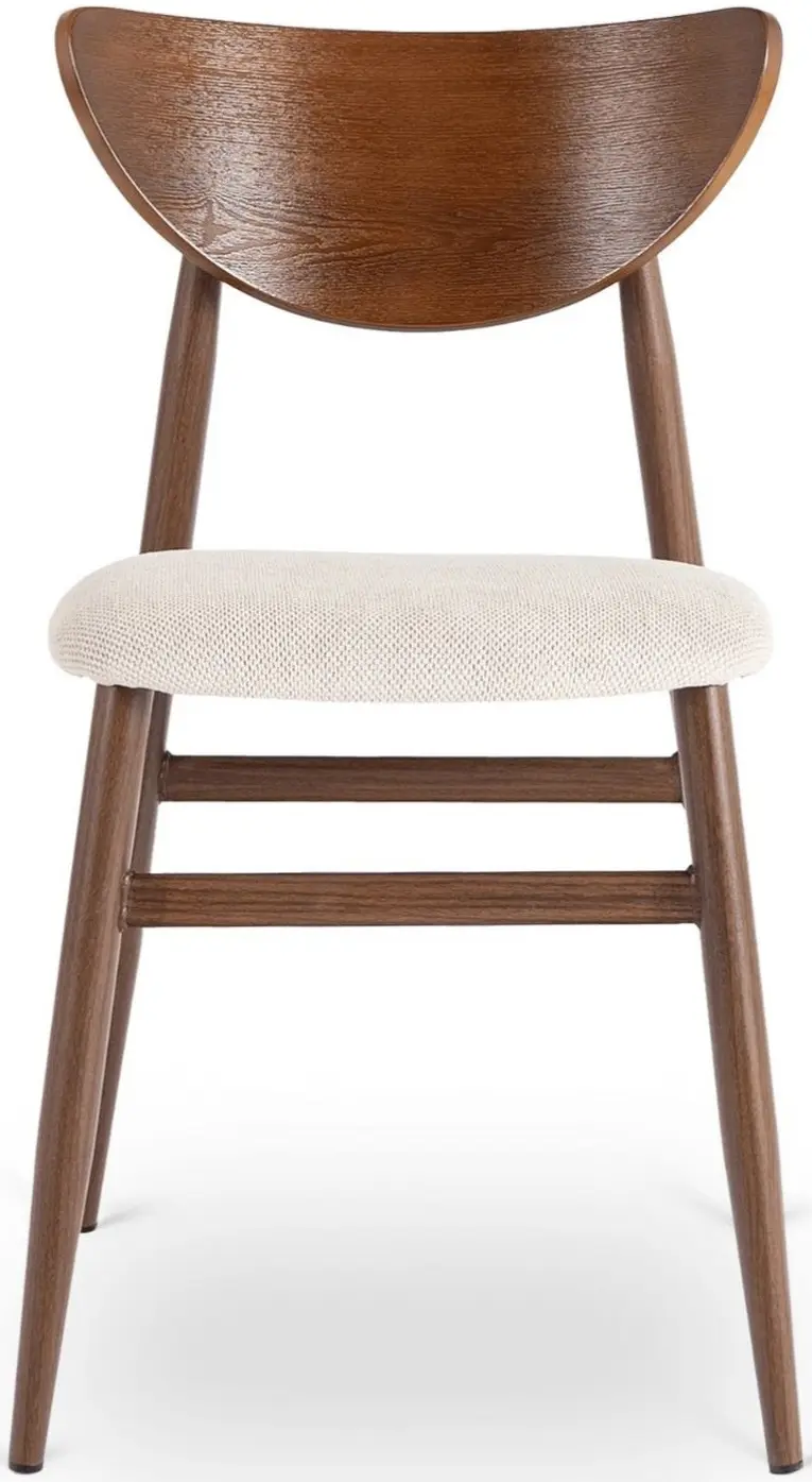 Scaun Mebel Elite Braga (Beige/Walnut) - 5