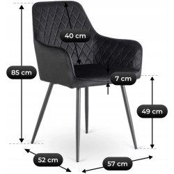 Scaun Mebel Elite Bresso (Black) Thumb