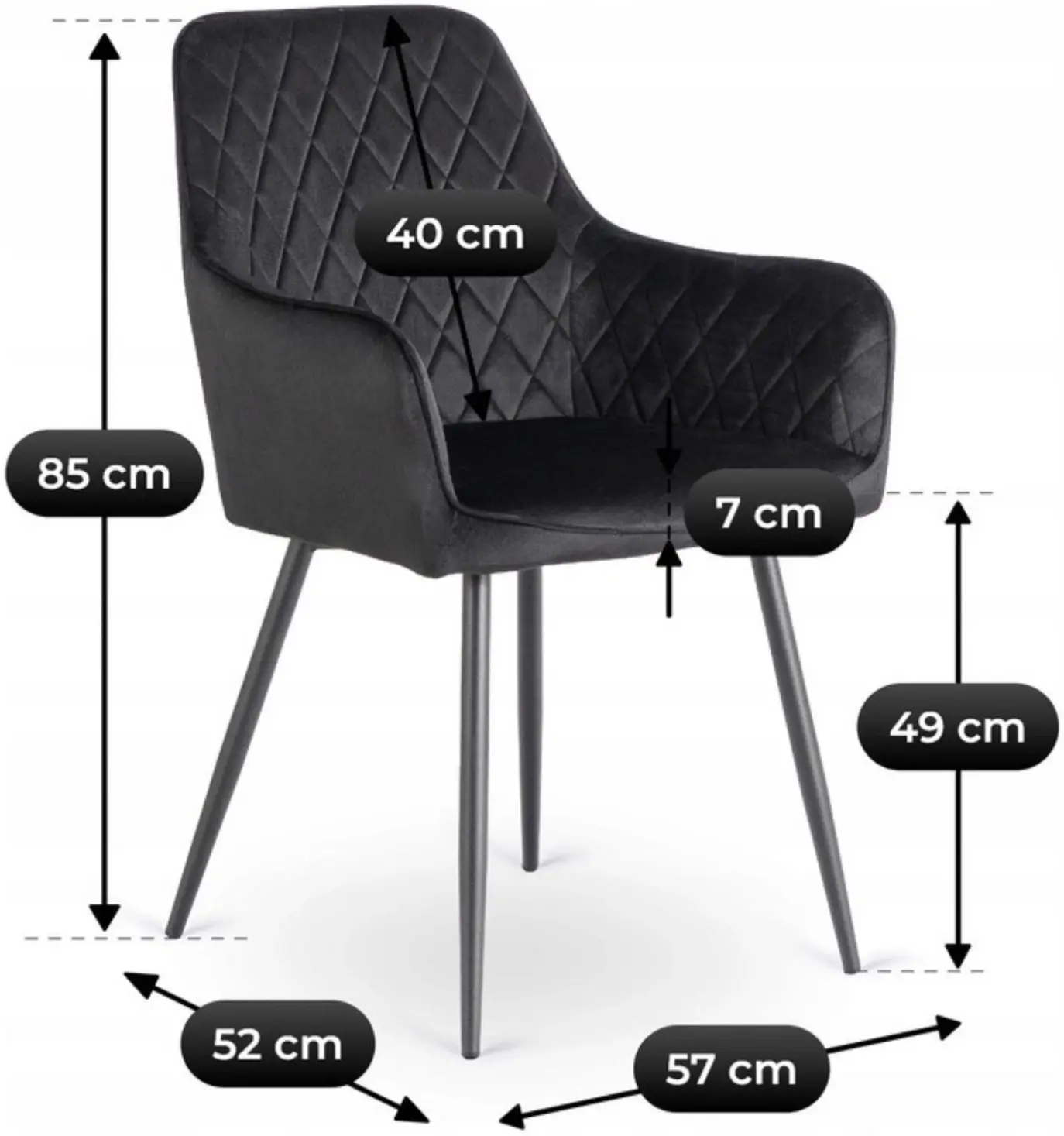 Scaun Mebel Elite Bresso (Black) - 5