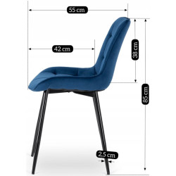 Стул Mebel Elite Chris (Blue) Thumb