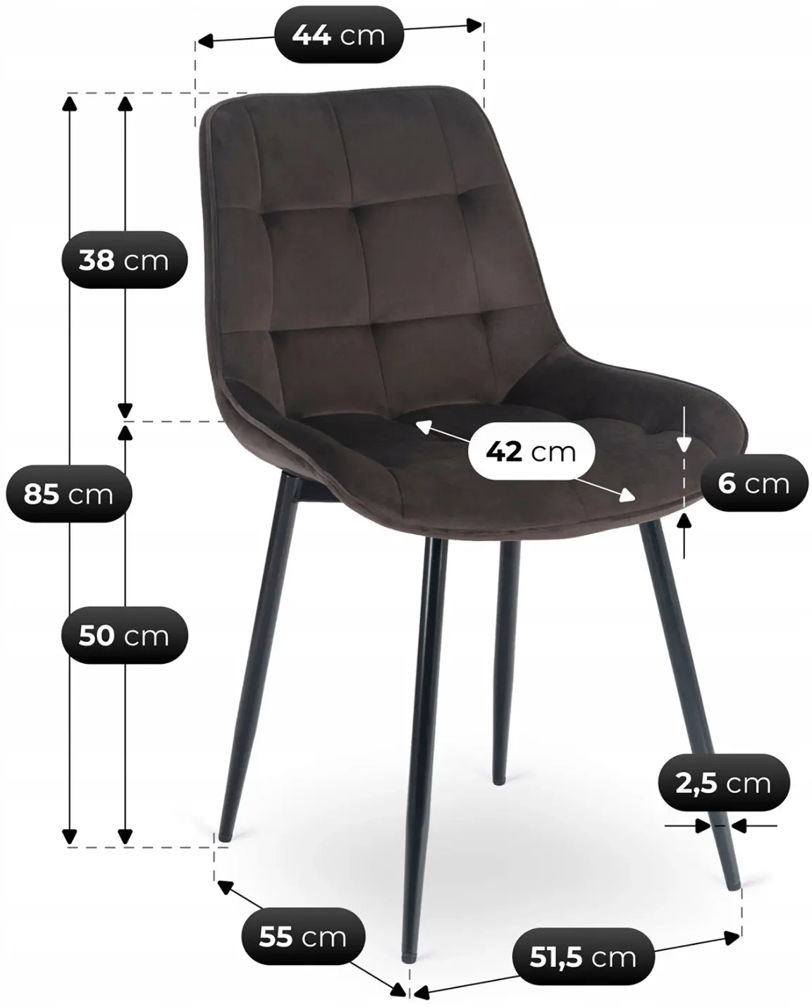 Стул Mebel Elite Chris (Brown/Black) - 6