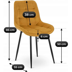 Scaun Mebel Elite Chris (Mustard) Thumb