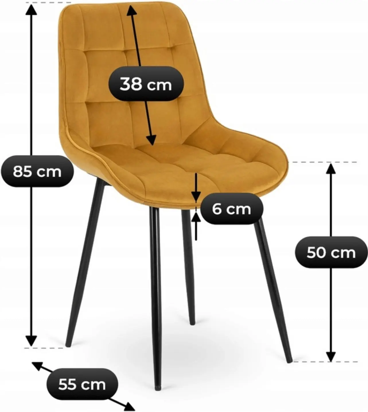 Scaun Mebel Elite Chris (Mustard) - 5