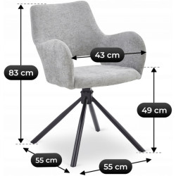 Стул Mebel Elite Flav (Grey) Thumb