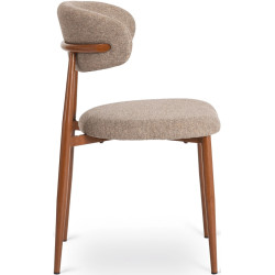 Scaun Mebel Elite Flavio (Walnut/Beige) Thumb