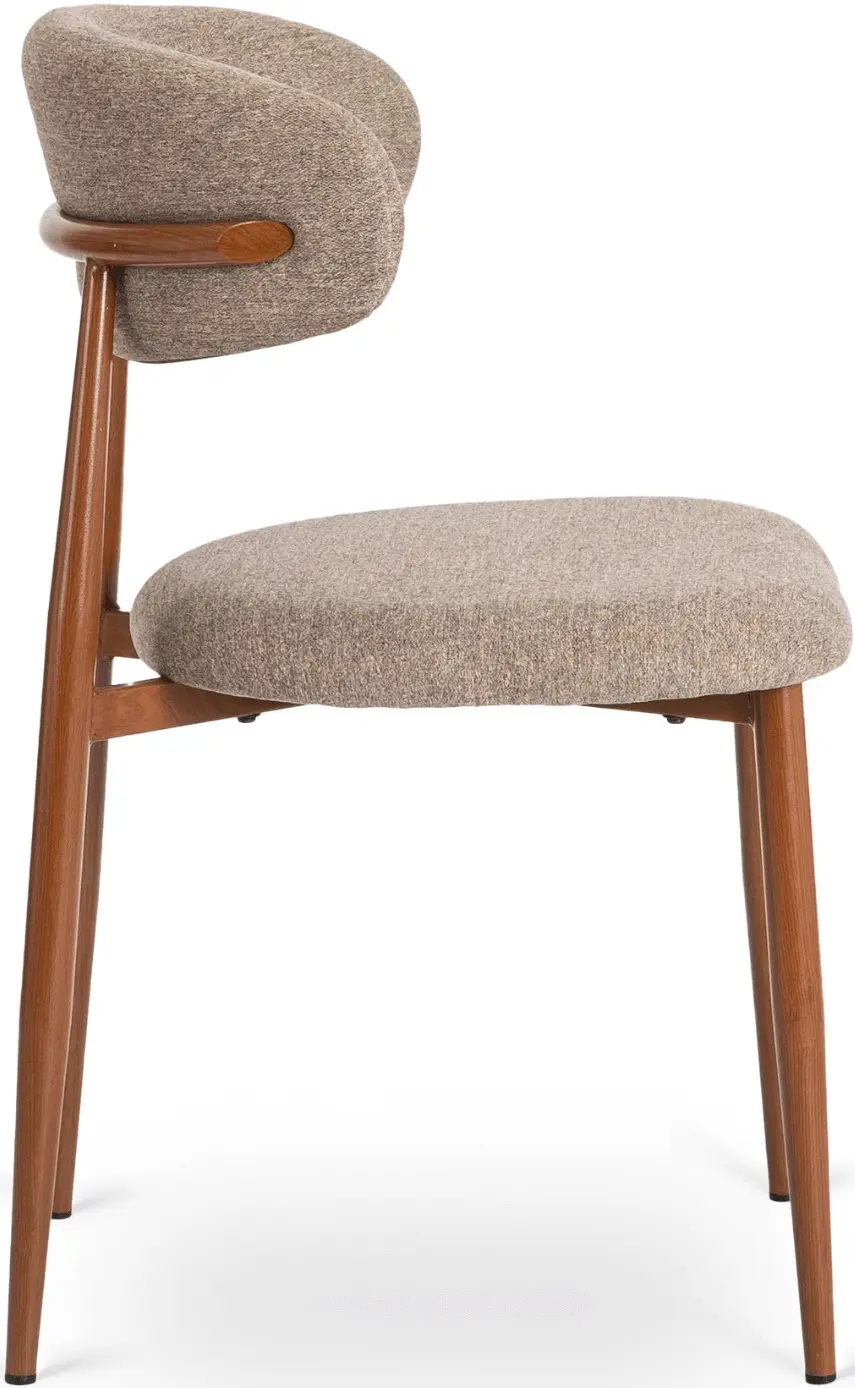 Scaun Mebel Elite Flavio (Walnut/Beige) - 3