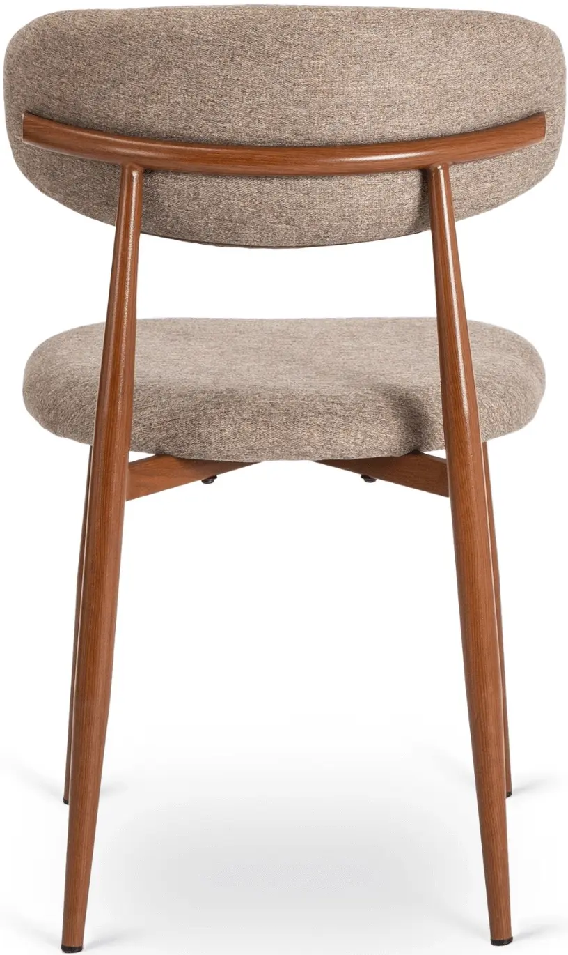 Scaun Mebel Elite Flavio (Walnut/Beige) - 4