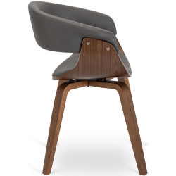 Scaun Mebel Elite Gary Eko (Grey/Walnut) Thumb
