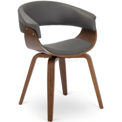 Scaun Mebel Elite Gary Eko (Grey/Walnut)