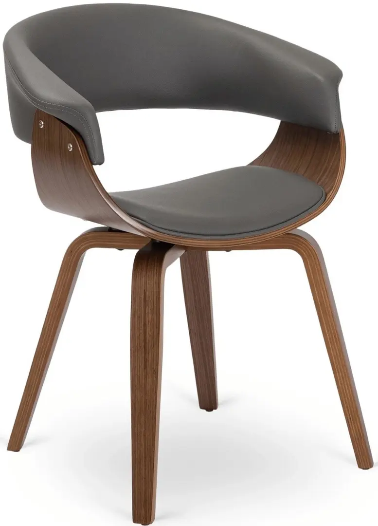 Scaun Mebel Elite Gary Eko (Grey/Walnut)