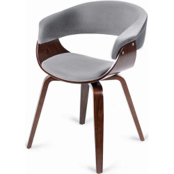 Scaun Mebel Elite Gary (Grey/Walnut) Thumb