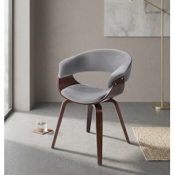 Scaun Mebel Elite Gary (Grey/Walnut)