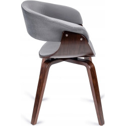 Scaun Mebel Elite Gary (Grey/Walnut) Thumb