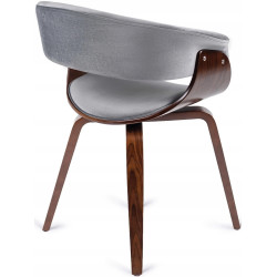 Scaun Mebel Elite Gary (Grey/Walnut) Thumb