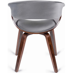 Scaun Mebel Elite Gary (Grey/Walnut) Thumb
