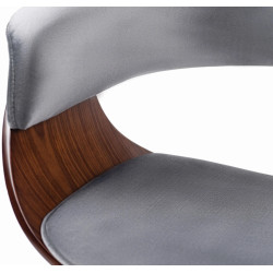 Scaun Mebel Elite Gary (Grey/Walnut) Thumb