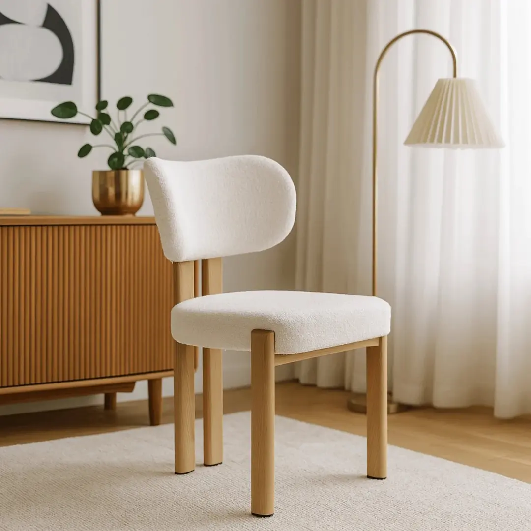 Стул Mebel Elite Grenada Boucle (Oak/Cream)