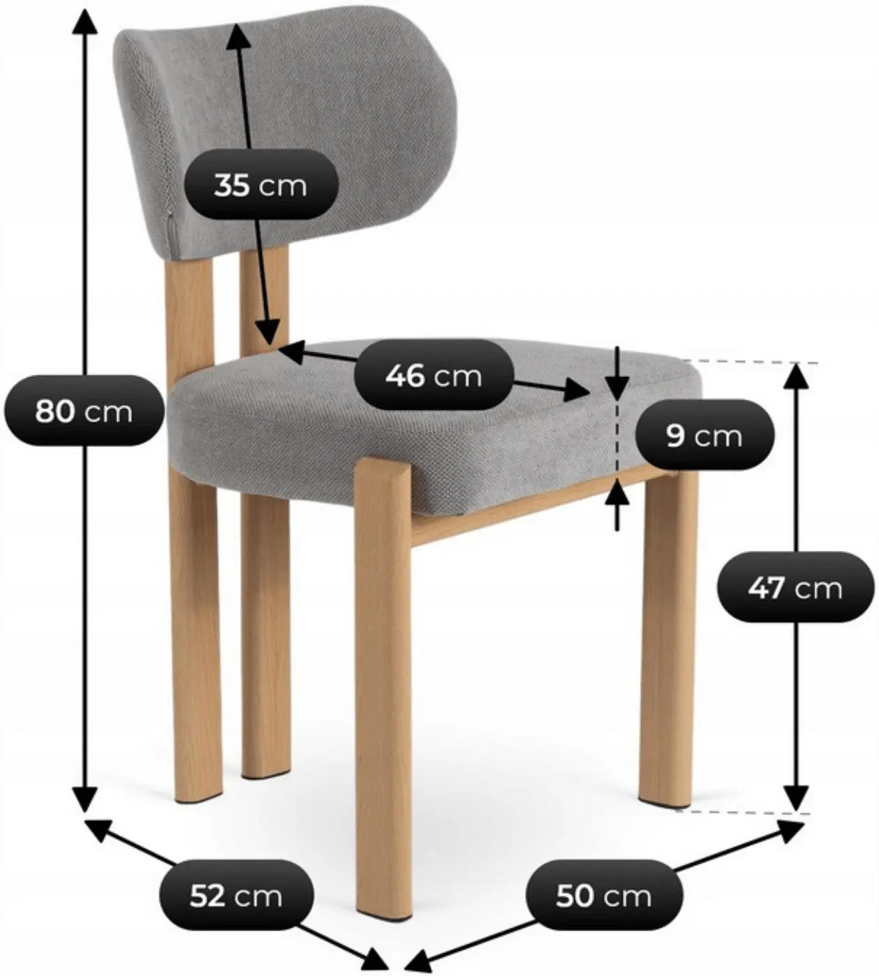 Scaun Mebel Elite Grenada (Oak/Grey) - 6