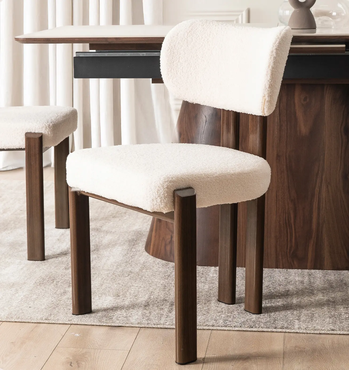 Scaun Mebel Elite Grenada (Walnut/Cream) - 2