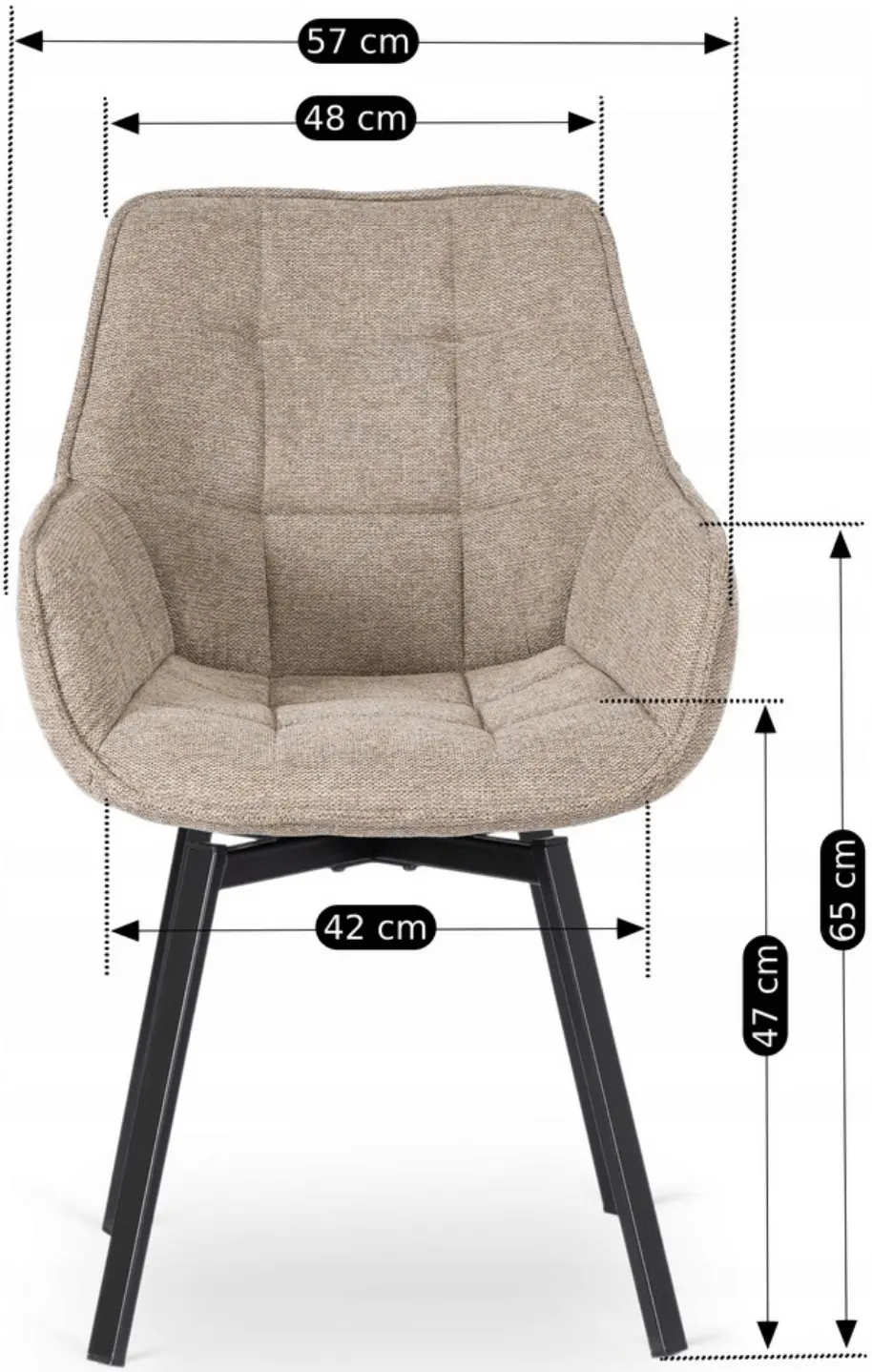 Scaun Mebel Elite Luna 2 (Beige) - 6
