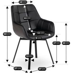 Стул Mebel Elite Luna ECO (Black) Thumb