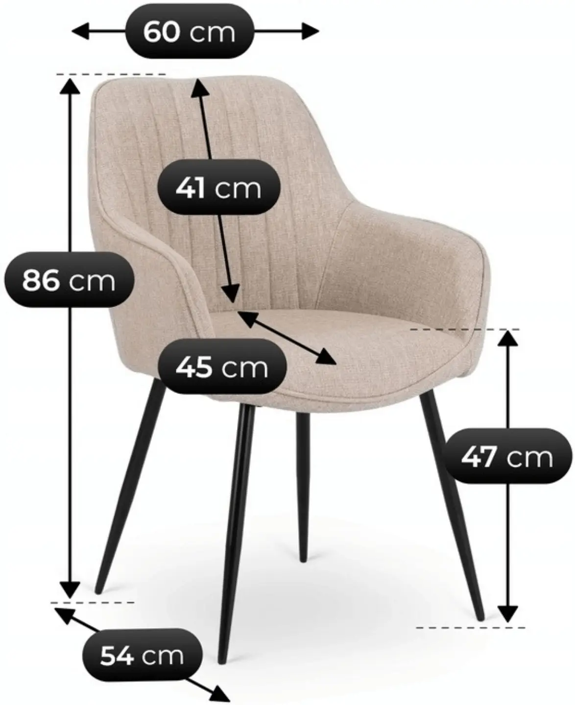 Scaun Mebel Elite Malaga (Beige) - 6