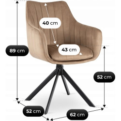 Scaun Mebel Elite Mumbai 2 (Beige) Thumb