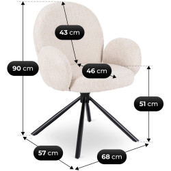Scaun Mebel Elite Musso (Beige) Thumb