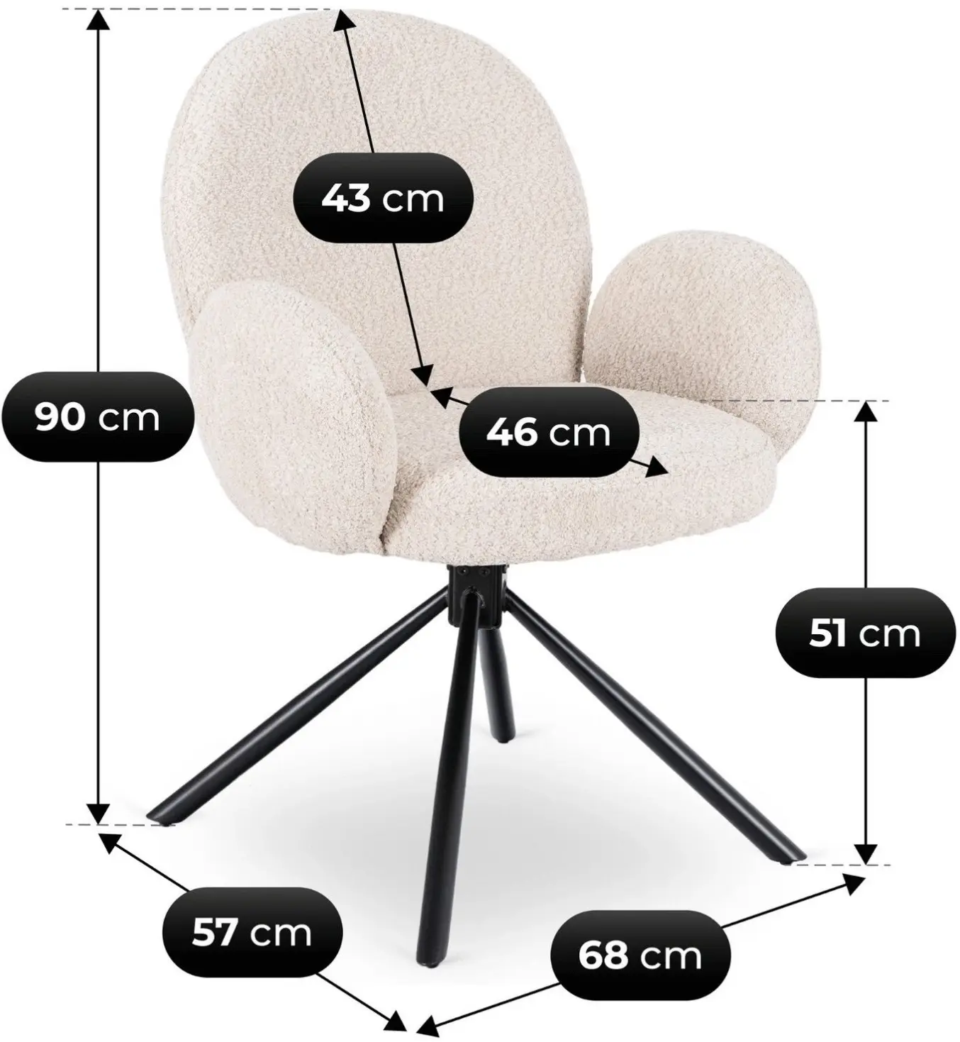 Scaun Mebel Elite Musso (Beige) - 7