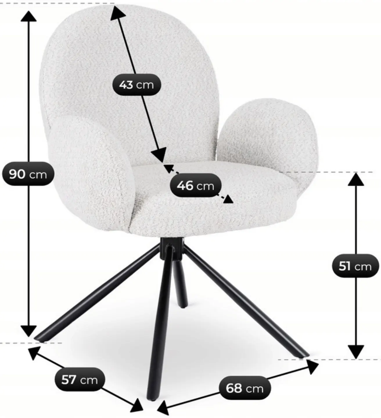 Стул Mebel Elite Musso (Light Grey) - 6