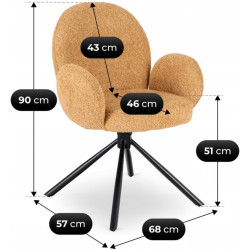 Scaun Mebel Elite Musso (Mustard) Thumb