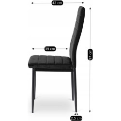 Scaun Mebel Elite Naris Velour (Black) Thumb