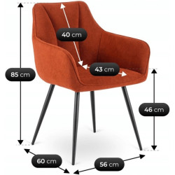 Scaun Mebel Elite Nawara (Rude) Thumb
