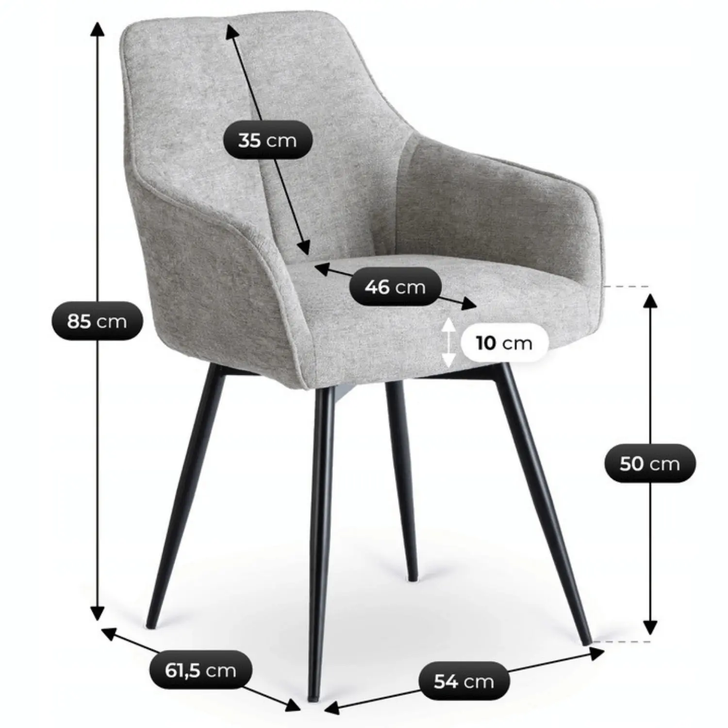 Стул Mebel Elite Palma (Grey) - 6